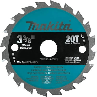 Makita A-95021 3-3/8" 20T Carbide-Tipped Circular Saw Blade, General Purpose