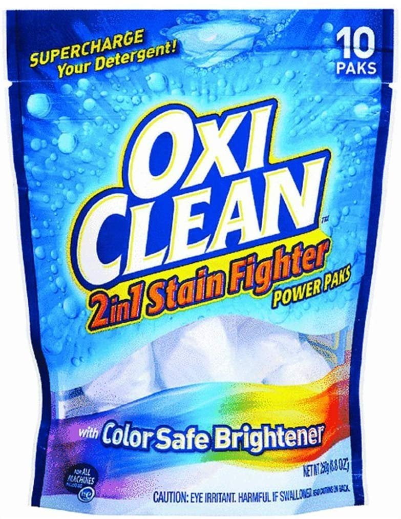 18 Paks Oxi Clean Color Boost Color Brightener Plus Stain Remover Power Paks 