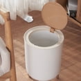 thumbnail image 3 of Wosthever Bote de basura con botón pulsador para oficinas modernas - Bote de basura de oficina moderno de aplicación amplia simple Suministros de limpieza para el hogar 7L (antiguo todo en uno), 3 of 6