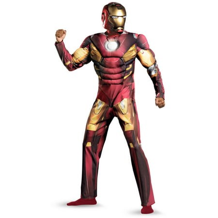 Adult The Avengers Iron Man Mark VII Muscle Chest Costume - Walmart.com