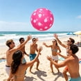 thumbnail image 5 of Polka-Dot Inflatable Beach Ball,Colorful PVC Material with Standard Valve for Easy Inflation,Versatile Pool Toy for Parties Beaches and Outdoor Gatherings,Classic Summer Water Play Ball, 5 of 6