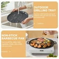 thumbnail image 6 of ACDANC 2026 New Bbq Grill Pan,Bbq Griddle with Handle,Circular Frying Pan,Cast Iron Skillet,For Induction,Gas Stove,Electric Cooktop,Indoor Or Outdoor Grilling,For Meats,Pancakes,Home Outdoor Stove, 6 of 6