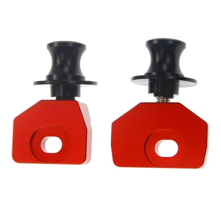 

2x Practical Chain Screw Rocker Reel Slider for CB650R CBR650R 14- Red 62mm