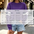 thumbnail image 3 of Hurxie Women's Lightweight Striped Sweatshirts Loose Basic Pullover Color Block Crew Neck Long Sleeve Sweatshirts for Casual Daily Wear, 3 of 7