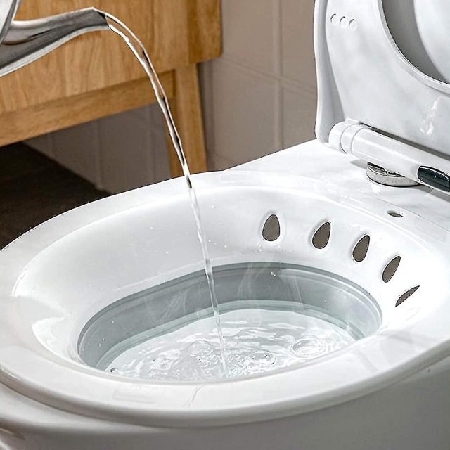 Baño De Asiento Plegable Para Inodoro, Lavabo De Asiento De Asiento Para Mujeres Embarazadas, Hemorroides, Ancianos, Se Adapta A Inodoros Universales Y Silla Con Inodoro Gris Ruikalucky kaili Sencillez