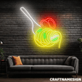 thumbnail image 2 of Craftnamesign Pasta Neon Sign, Italian Cuisine Wall Decor, Restaurant Wall Art, 2 of 5