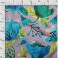 thumbnail image 2 of oneOone Georgette Viscose Dusty Violet Fabric Florals Craft Projects Decor Fabric Printed By The Yard 42 Inch Wide-JHO, 2 of 4
