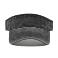 thumbnail image 2 of Minzimin 2pcs Vintage Sun Visor Hats for Women Men Cotton Adjustable Sports Empty Top Baseball Sun Caps, 2 of 7