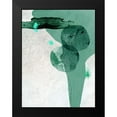 thumbnail image 2 of Urban Epiphany 19x24 Black Modern Framed Museum Art Print Titled - Scandi Minimalist Abstract TEAL, 2 of 5