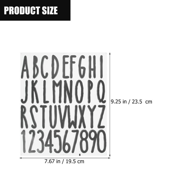 NIAIZEK Tiny Letter Stickers for Mailbox, PVC , Night Visibility, 5 Sheets, Decorative Alphabet Stickers