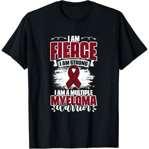 Multiple Myeloma Warrior Support Multiple Myeloma Survivor T-ShirtMen and women, Black T-shirt, size: Extra large