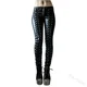 thumbnail image 1 of Disfraz de Steampunk para mujer, pantalones de pirata renacentistas medievales Retro, pantalones de lápiz con remaches de cuero y cordones, pantalones ajustados, ropa de calle, 1 of 5