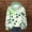 A1101 White, variant on St. Patrick's Day Hoodie for Women Classic Plaid Pattern Ribbed Collared Button Placket Long Sleeve Loose Fit Festive Holiday Graphic Top