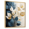 thumbnail image 2 of Designart "Flourishing Wonders Of Beige And Gold Flora IV" Plants Floater Framed Canvas Prints, 2 of 5
