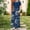 Blue, variant on Fatuov Floral Print Summer Dress for Big Girls Loose Fit Beach Long Dress with Pocket Crew Neck Sundress for Party Size 11 Years