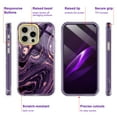 thumbnail image 3 of Casetego Shockproof Fashion Cell Phone Case for Apple iPhone 15 Pro Max, Deep Purple, 3 of 6