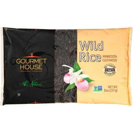- (2 Pack) 100% natural wild rice. Gourmet House wild rice complements meats, seafood or poultry as a nutritious side dish.