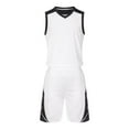 thumbnail image 2 of HOMADLES Teen Boys Sets 2 Piece Soft Tee and Elastic Short Outfits White 13 T, 2 of 5