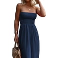 thumbnail image 6 of Strapless Women's Sleeveless Jumpsuit Summer Casual Loose Jumpsuit Women's with Pockets Jumpsuit, 6 of 6