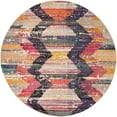 thumbnail image 2 of Rugs.com Vivid Collection Rug – 7 Ft Round Multi Medium-Pile Rug Perfect For Kitchens, Dining Rooms, 2 of 4