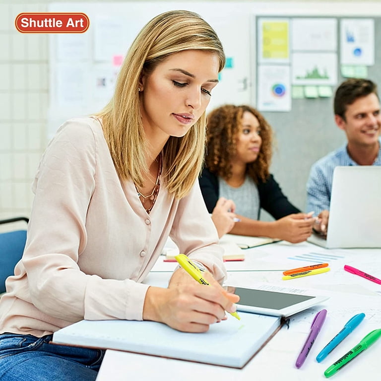 Shuttle Art Highlighters, Chisel Tip, 30 Pack, 10 Colors photo 8