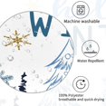 thumbnail image 5 of Christmas Shower Curtain, Winter Blue Xmas Tree Snowflake New Year Holiday Bathroom Accessories Set, Waterproof Fabric Shower Curtain for Bathroom Decor 72X72Inch, 5 of 6