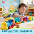 thumbnail image 2 of Juguete educativo Play-Act con forma de tren de dinosaurios con 9 dinosaurios de 1 a 3 años, 2 of 8