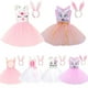 thumbnail image 2 of Vestido tutú de conejito rosa de Pascua para niñas pequeñas, disfraces de Cosplay de conejo blanco para niñas pequeñas, traje de tul para fiesta de cumpleaños, Clothes2-3T Gao Jinjia LED, 2 of 2