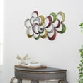 thumbnail image 3 of DecMode Multi Color Contemporary Spiral Crescent Moon Metal Wall Décor, 35"W x 20"H, 3 of 14