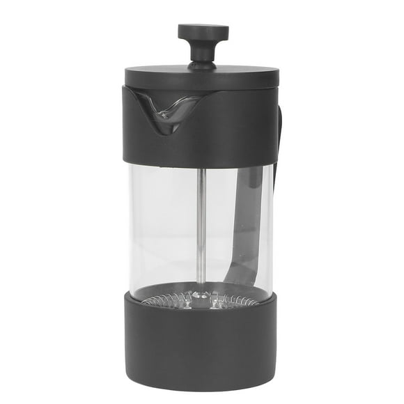 Cafetera De Prensa Francesa, Tetera Con Filtro De Malla 120 Para Preparar Té, Leche Hirviendo, Color Negro