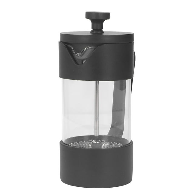 Cafetera De Prensa Francesa, Tetera Con Filtro De Malla 120 Para Preparar Té, Leche Hirviendo, Color Negro
