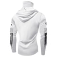 thumbnail image 4 of GrmtClth Usa Flag Hooded for Men Summer Long Sleeve Sun Protection Shirt Lightweight with Face Mask Clothing Trend Tops White 2XL, 4 of 4