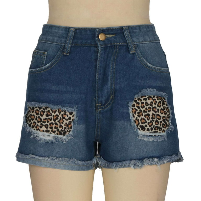 BUIgtTklOP no boundaries High Waisted Shorts Women Jean