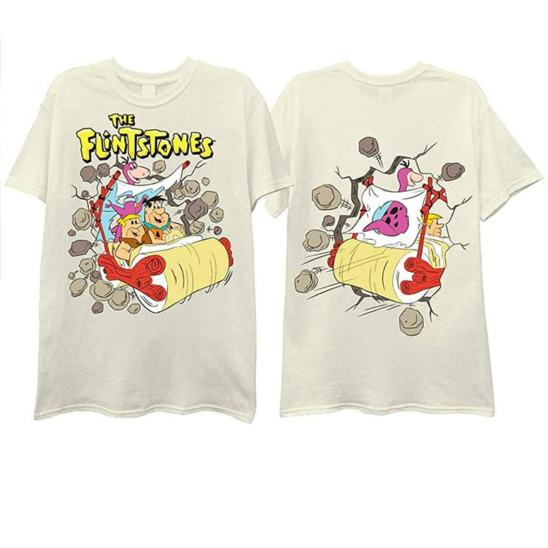 Flinstones The Flintstones Classic Mens Shirt - Classic Hanna-Barbera Tee -  Fred Vintage T-Shirt
