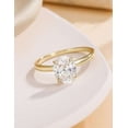 thumbnail image 6 of vylahjewellery Timeless Oval Cut Moissanite Proposal Solitaire Ring 14K Vermeil Yellow Gold Elegant Wedding Anniversary Gift Jewelry Elegant Diamond Engagement Ring, 6 of 7