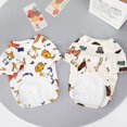 thumbnail image 4 of 2 Pieces Animal Printed Puppy Dog Shirts Pet Shirt Soft Breathable Pet T-Shirt Printed Pet Clothing for Dogs and Cats, 4 of 9