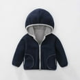 thumbnail image 2 of Girls Fashion Girls Lightweight Jacket Toddler Boys Girls Windproof Hooded Coat Patchwork Jacket Kids Warm Outerwear, 2 of 6