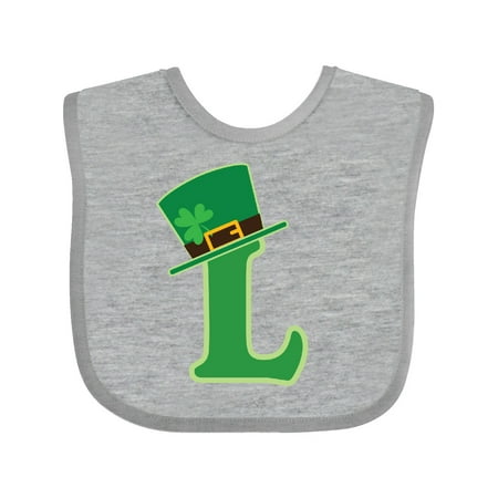 

Inktastic Irish St Patricks Day Letter L Monogram Gift Baby Boy or Baby Girl Bib