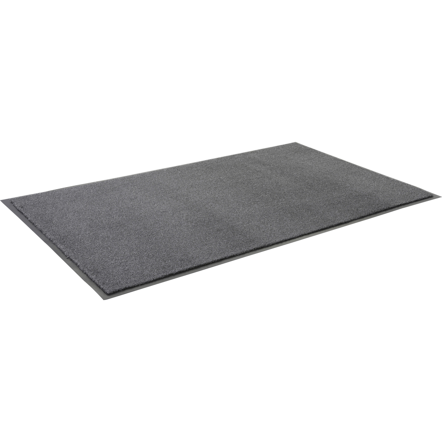 Genuine Joe Silver Series Indoor Entry Mat - Building, Carpet, Hard Floor - 10 Ft Length X 36" Width - Plush -