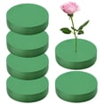 thumbnail image 1 of 6 piezas de espuma floral redonda, espuma floral seca grande de 7 pulgadas para flores artificiales, ladrillos de espuma de poliestireno secos y húmedos para arreglos florales y suministros de florist, 1 of 6