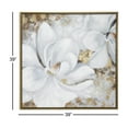 thumbnail image 3 of 40" x 40" Floral Framed Wall Art with Gold Foil Accents, by DecMode, 3 of 14