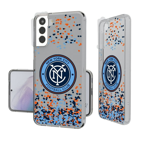 New York City FC Galaxy Confetti Clear Case