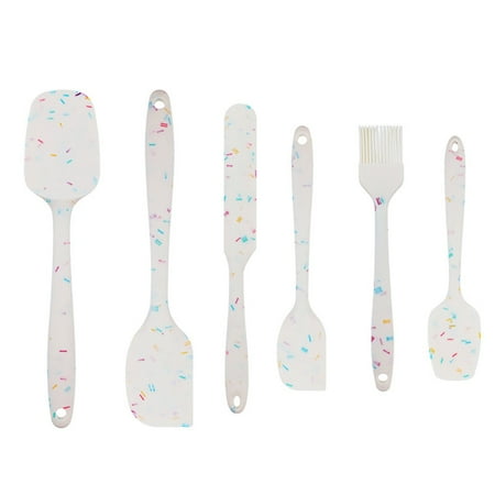 

UDIYO Utensils Set 1 Set Candy Colored Utensils Set Food Grade Silicone Avoid Scalding Injury Baking Utensils Set Cooking Tool