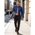 thumbnail image 6 of Youclos Men's Stretch Dress Shirts Long Sleeve Button Down Shirt Wrinkle-Free, 6 of 8