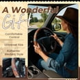 thumbnail image 4 of Steering Wheel Cover Cowboy Decoration Non-Slip Wear Resistant Wheel Protector, 15 Inches, 4 of 15