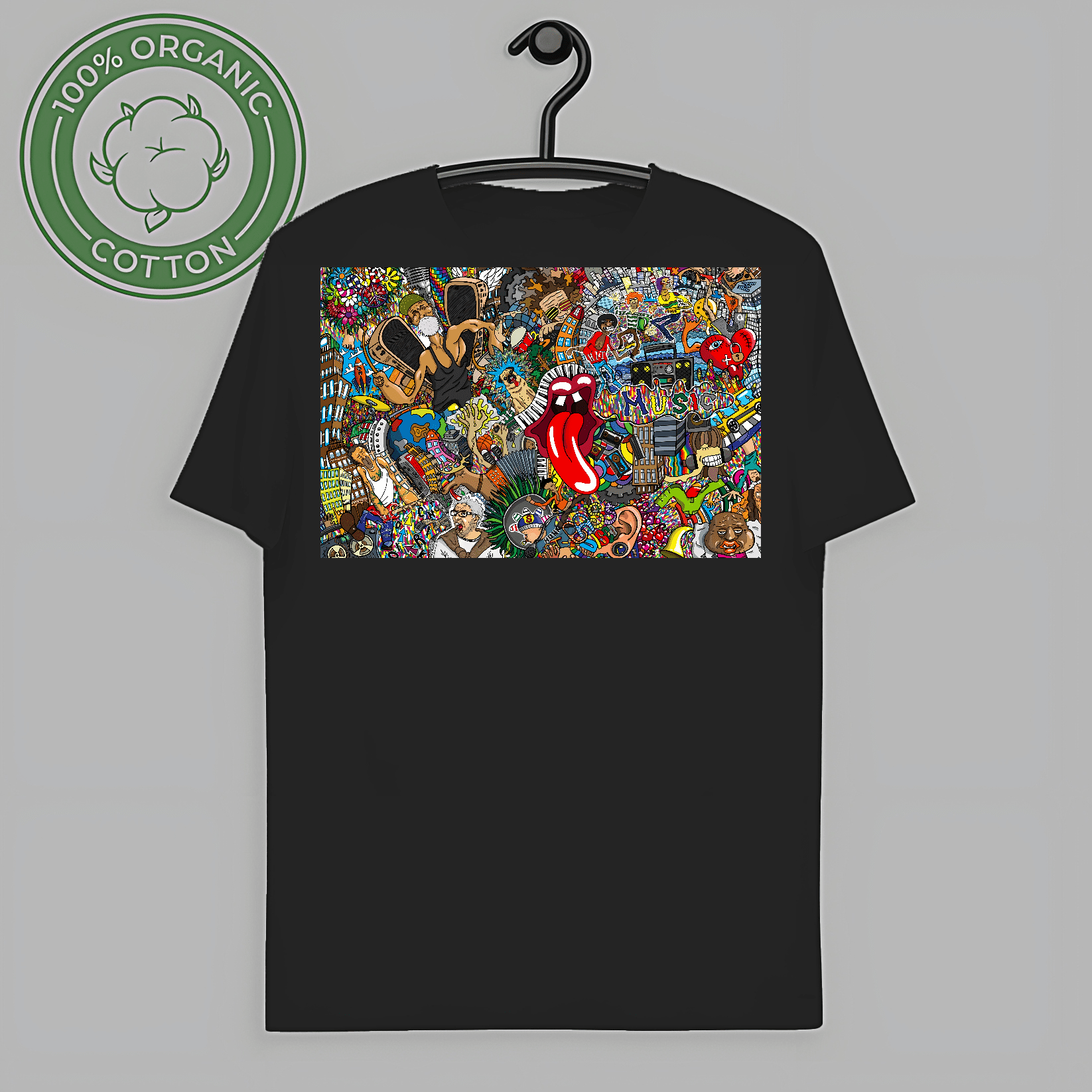 RARE Graffiti Tongue Art T-Shirt Retro Geek Nerd NY 80s Tee Classic Gift Movie Men-TH62128