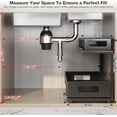 thumbnail image 2 of 2 Pack 21.3IN-Depth Under Sink Organizer with Next-Gen Ball-Bearing Slides,2-Tier Pull Out Cabinet Storage,Height Adjustable Drawer Shelf for Bathroom,Kitchen,Laundry,Cabinet,Pantry-Black, 2 of 16