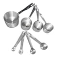 thumbnail image 1 of Juego combinado de taza y cuchara medidoras totalmente revestido de acero inoxidable, 1 of 8