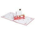 thumbnail image 3 of Tarjetas de Navidad 3D Reproducir música Casa linda Mano de obra exquisita Tarjetas emergentes de Navidad con sobre para regalos, 3 of 10