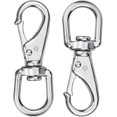 thumbnail image 1 of Vett 2Pcs Heavy Duty Trigger Clips Clasp 360 Swivel Trigger Clips Hook Stainless Steel Clasp, 1 of 5